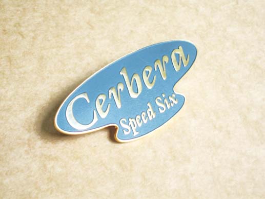 Cerbera speed 6 boot badge (gold)
